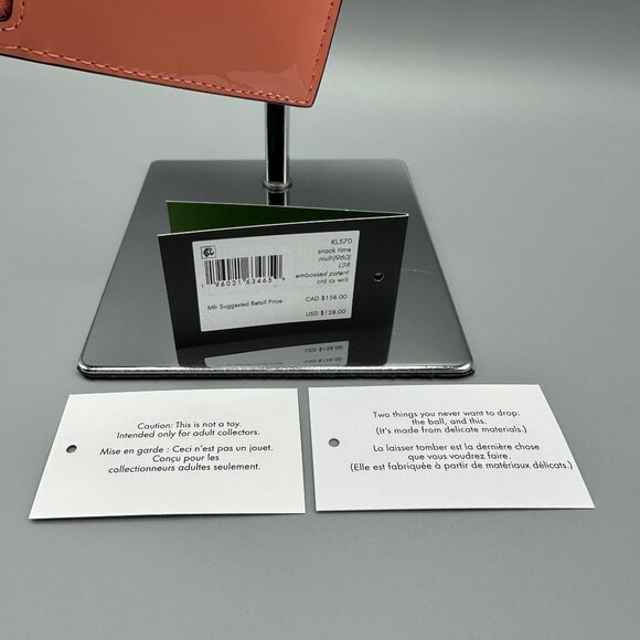 Kate Spade Snack Time Embossed Card Case Wristlet Wallet KL570 Kettle Cooked - Picture 5 of 13